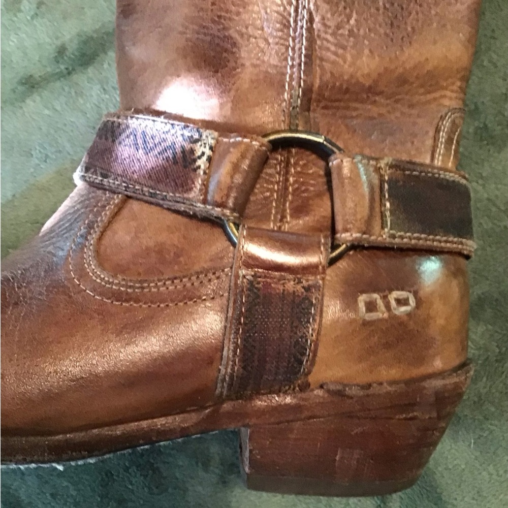 Bed Stu Rustic Brown Leather Heeled Boots - Picture 7 of 15